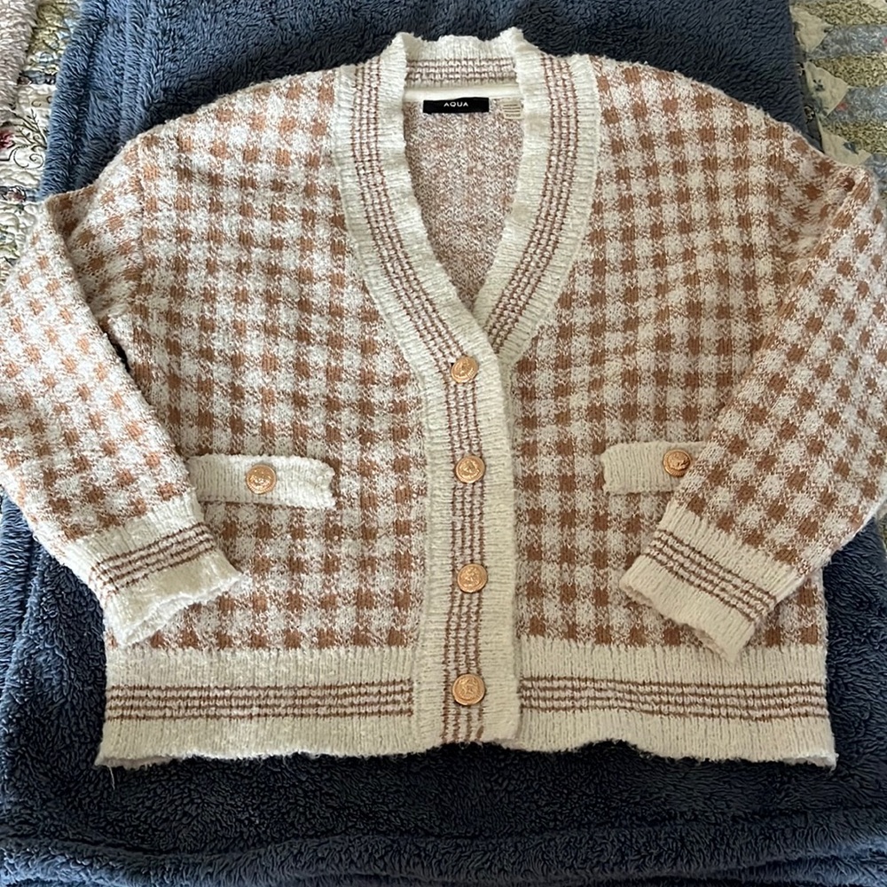 Cardigan-style Sweater